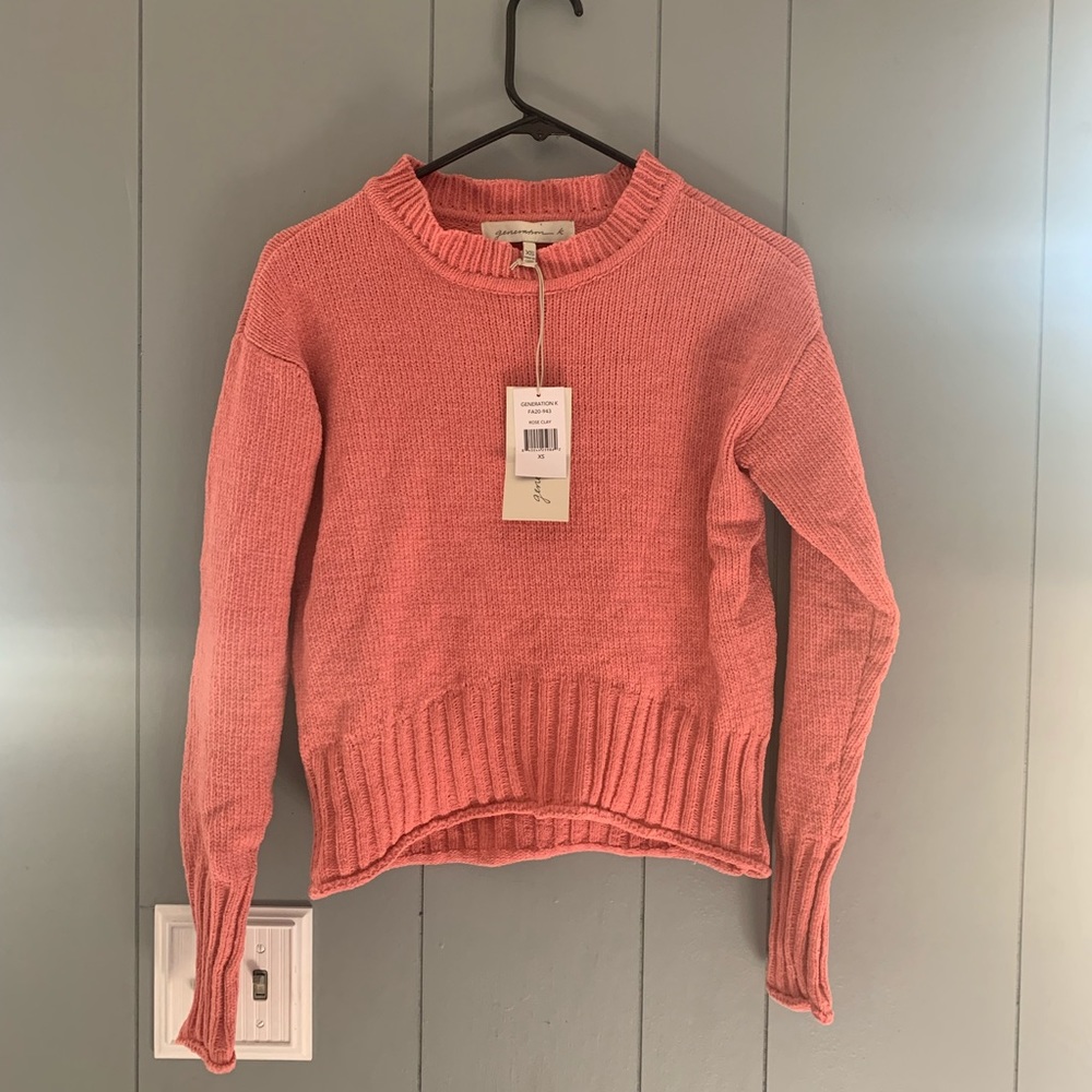 Generation K Rose Clay Sweater Size XS NWT
